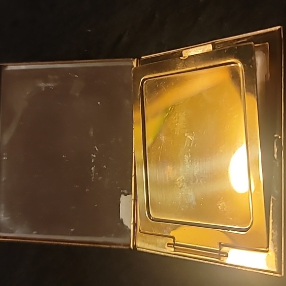 Vintage 1950s Trickettes by Wiesner rhinestone powder compact purse mirror! RARE - Picture 8 of 9